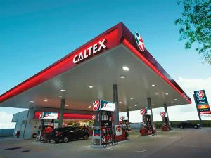 Signe de station-service Caltex